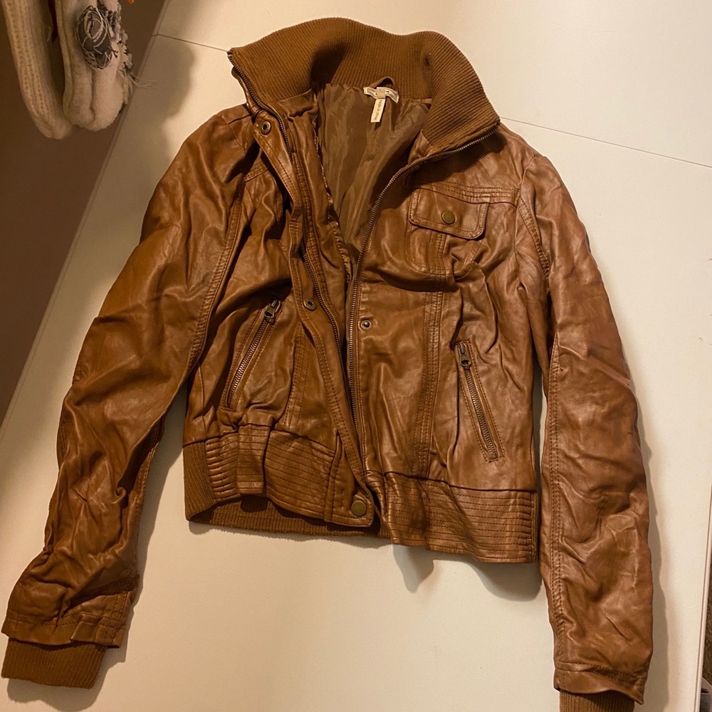 PacSun leather jacket Size Large *fits like S/XS